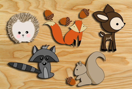 free-printable-woodland-animals-wall-stickers